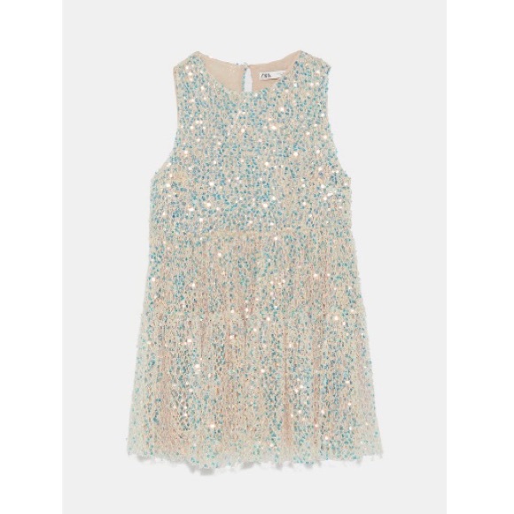 Zara Dresses Nwt Zara Limited Edition Ruffled Sequin Dress Poshmark